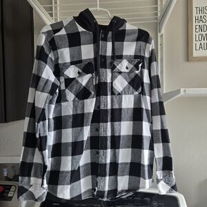 Empyre Monochrome Plaid Shirt